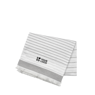 Manta de algodão reciclado às riscas 220 g/m2