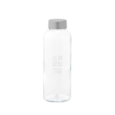 Garrafa de vidro fabricada na Europa com tampa anti-fugas 500 ml