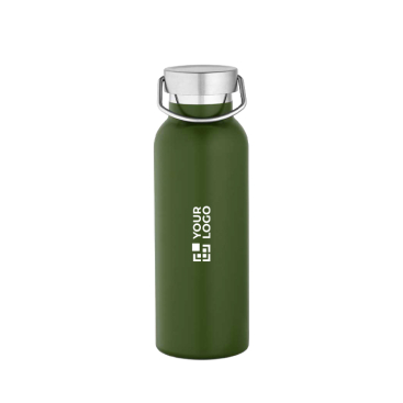 Garrafa térmica em aço inoxidável reciclado com acabamento mate 530ml