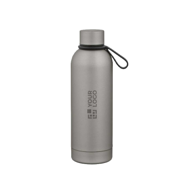 Garrafa térmica em aço inoxidável reciclado com pega em silicone 490ml