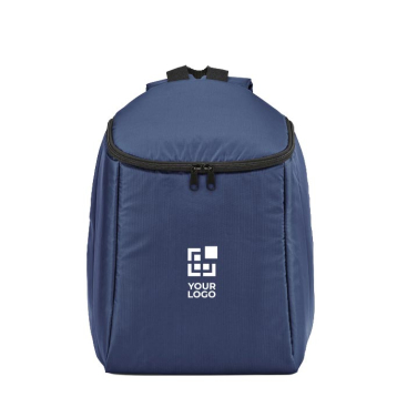 Mochila térmica em poliéster reciclado com fecho duplo 12L