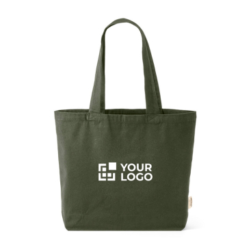 Saco de compras ecológico com bolso interior e asas compridas 220 g/m²