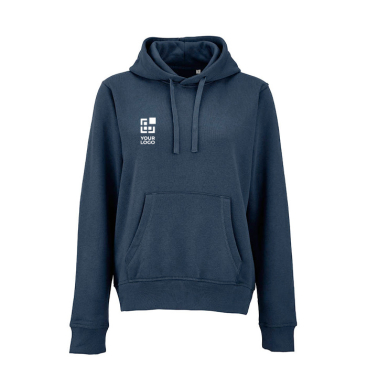 Sweatshirt com capuz de algodão orgânico para senhora 300 g/m² Bondi