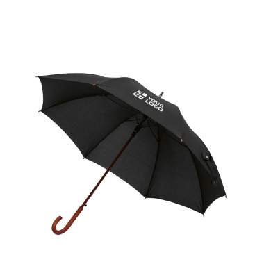 Guarda-chuva elegante de madeira abertura automática antivento ø122