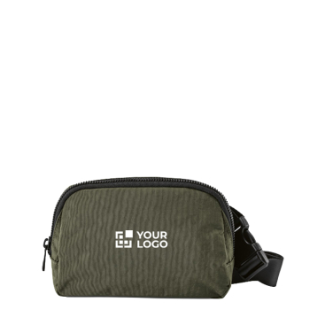Bolsa de cintura impermeável em nylon reciclado com bolso traseiro 1,5L
