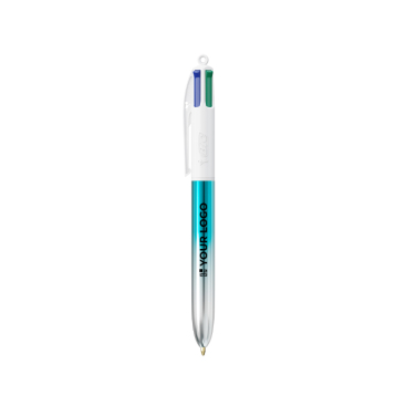 Caneta de plástico feita na UE multicarga e tinta de 4 cores BIC®