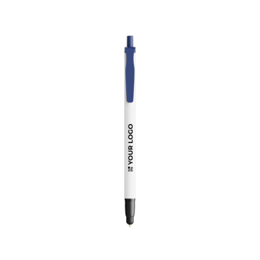 Caneta de plástico reciclado com ponteira tátil e tinta preta BIC®