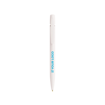 Caneta BIC® de plástico reciclado com mecanismo retrátil e tinta preta
