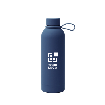 Garrafa térmica em aço inox reciclado com pega em silicone macio 500 ml