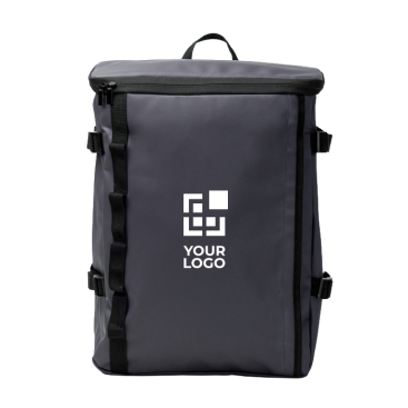 Mochila pele sintética para portátil com fecho e pontos de ancoragem 16''