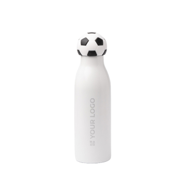Garrafa térmica de aço inoxidável com tampa de bola desportiva 550ml
