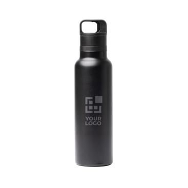 Garrafa térmica de aço inoxidável reciclado com tampa de botão 750ml