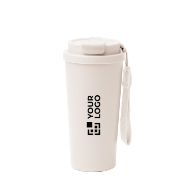 Copo térmico em aço inoxidável com tampa anti-derrames 500ml