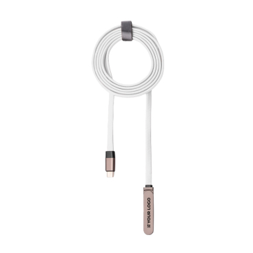 Cabo carregador tipo C dobrável com suporte para telemóvel 60W