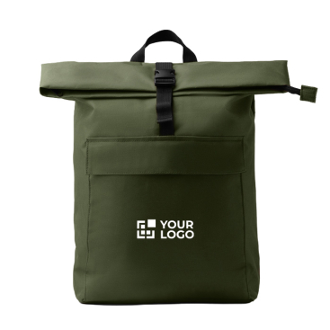 Mochila em poliéster eco compartimento principal expansível para 15''