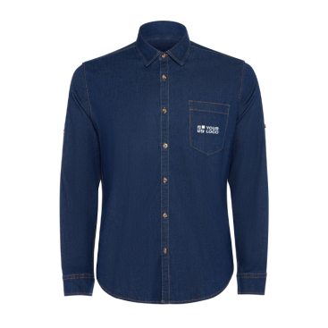 Camisa de ganga de algodão com tecido stretch 210 g/m² Roly Direct Lujan