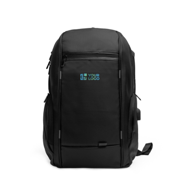 Mochila de nylon com porta USB e alças e costas acolchoadas 17''