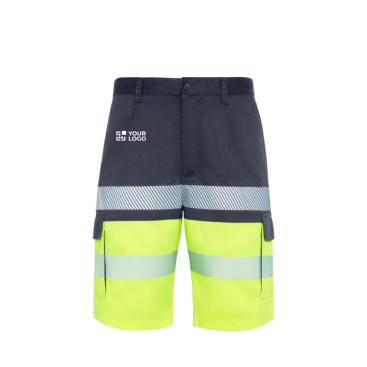 Bermuda bicolor multibolsos alta visibilidade 210 g/m2 Roly Lada