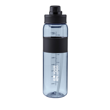 Garrafa de plástico com dupla opção de beber pela tampa 900ml