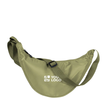 Bolsa tiracolo de poliéster com alça ajustável para o ombro