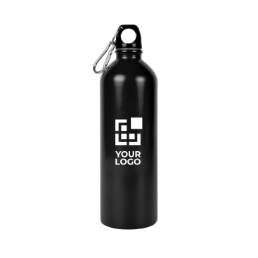 Garrafa de aço inoxidável reciclado e mosquetão prateado 750 ml