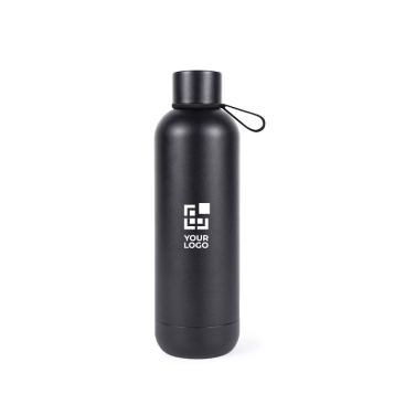 Garrafa térmica de aço inoxidável com copo na base