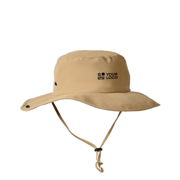 Chapéu de aventura ajustável estilo safari em nylon e poliéster