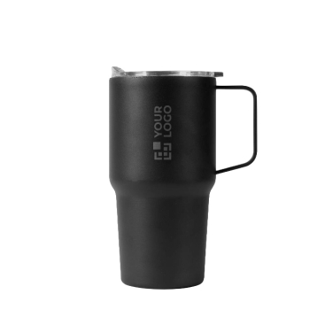 Copo térmico de aço inoxidável anti-derrame com asa 600 ml
