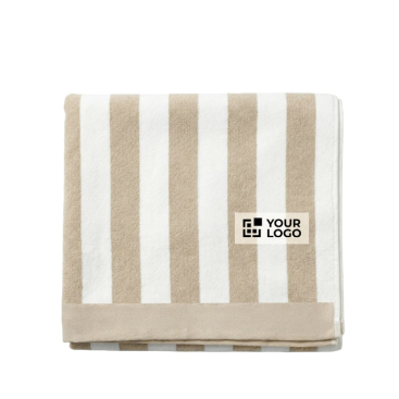 Toalha ideal para a praia em algodão absorvente de 420 g/m², 80x160 cm