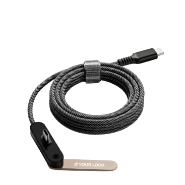 Cabo USB-C de 100 cm com suporte para telemóvel integrado 10 W