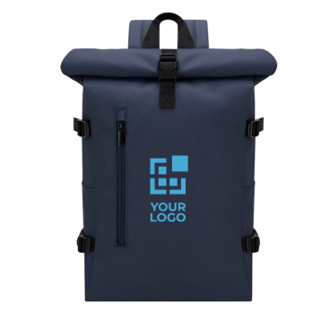 Mochila de PU para portátil com vários bolsos ideal para viajar 15''