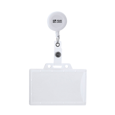 Lanyard extensível com porta-credenciais duro e cordão de 70 cm