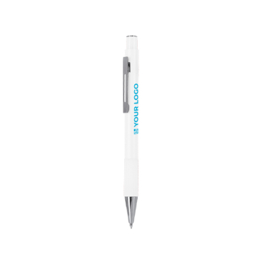 Caneta de alumínio reciclado com acabamento mate, tinta azul