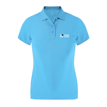 Polo de tecido técnico justo, manga curta para mulher 180 g/m²