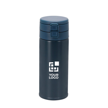 Copo térmico com tampa dupla a pressão e palhinha incluída 400 ml