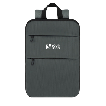 Mochila extensível de couro sintético com compartimento portátil 15''