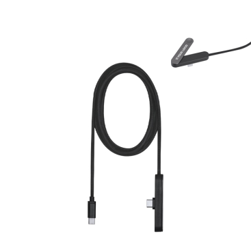 Cabo de carregamento USB-C plástico reciclado com suporte telemóvel 60W