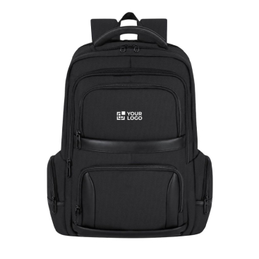 Mochila acolchoada em poliéster e PU com espaço para portátil 15'' 27L