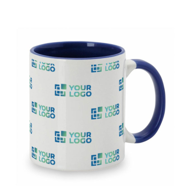 Caneca personalizada com asa e interior colorido 350ml