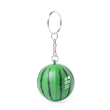 Porta-chaves anti-stress forma de fruta  cor cor-de-rosa