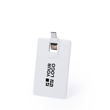 Cartão USB duplo com USB e Tipo-C e design ultraplano dobrável