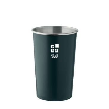 Copo reutilizável em aço inoxidável reciclado com capacidade de 350 ml