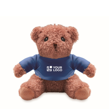 Ursinho de peluche com t-shirt colorida personalizável