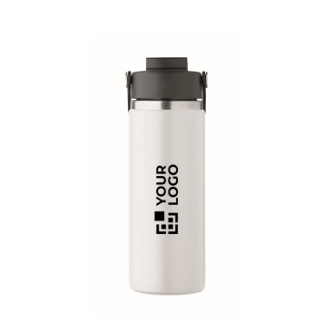 Garrafa de aço inoxidável de parede dupla com palhinha 500 ml