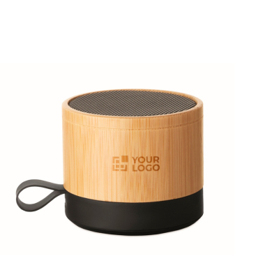 Colunas sem fios com estrutura de bambu e ABS 3 W
