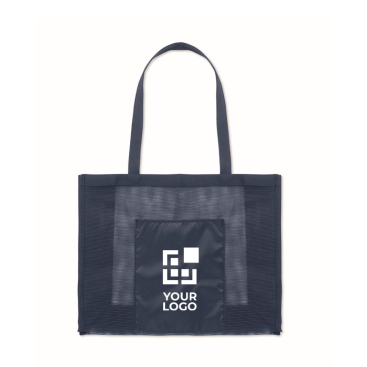 Saco de compras de malha rPET com bolso frontal 20 L