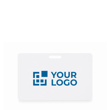 Identificador para lanyard de plástico duro 54 x 86 mm