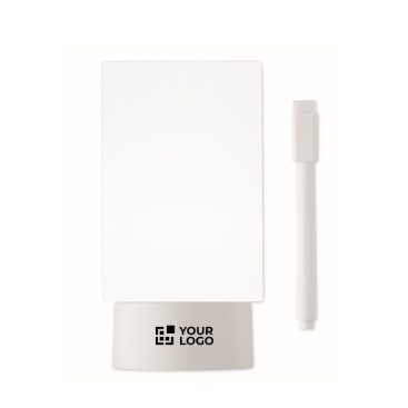 Quadro LED acrílico com base de alumínio e marcador branco