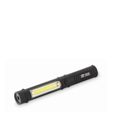 Lanterna de luz LED de trabalho com base magnética e clipe