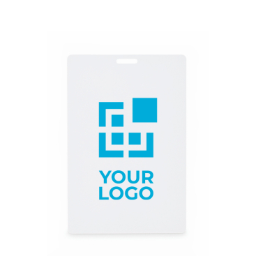 Identificador para lanyard com ranhura 12 x 8 cm